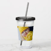 簡単は自ユニーク分でパーソナライズされた作る アクリルタンブラー (裏面)