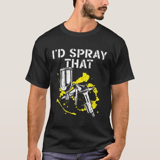 簡単は誰かが持っている自動車体の画家ではない Tシャツ (正面)