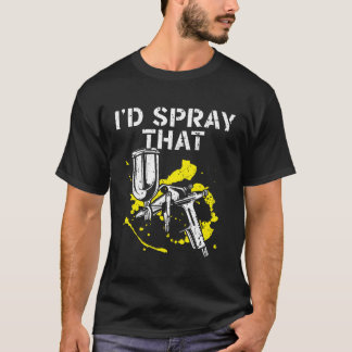 簡単は誰かが持っている自動車体の画家ではない Tシャツ