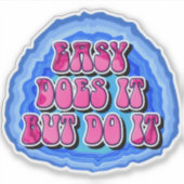 簡単はItを生成する12ステップオウム回復スローガン シール (正面)