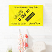 簡単はOMGのおめでとうを編集します 横断幕 (インサイチュ)