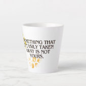 簡単もしに撮影され、決して自分のものではなかった" - Elegan カフェラテマグ (正面)