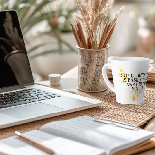 簡単もしに撮影され、決して自分のものではなかった" - Elegan カフェラテマグ