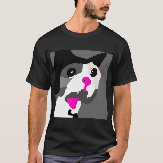 簡単わめく泣き叫び猫- Tシャツ (正面)