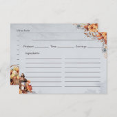 簡単を円の基本レシピカード エンクロージャーカード (正面/裏面)