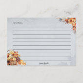 簡単を円の基本レシピカード エンクロージャーカード (裏面)