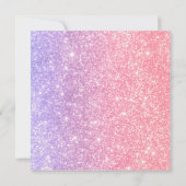 簡単アップロード写真名グラマー女の子誕生日 カード (裏面)