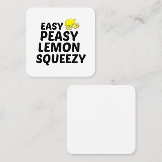 簡単エンドウズレモンスキージ スクエア名刺 (正面/裏面)