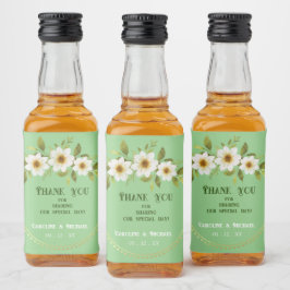 簡単カスタマイズ可能なミニウェディングパーティー リキュールボトルラベル