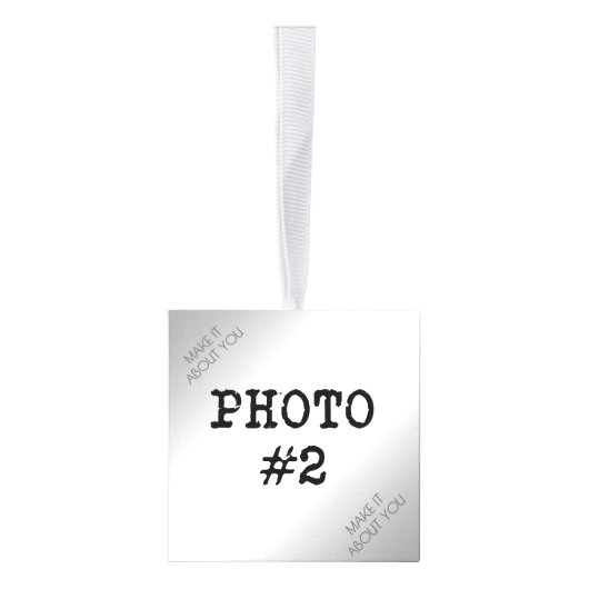 簡単カスタムアップロード4枚 キューブオーナメント (右)