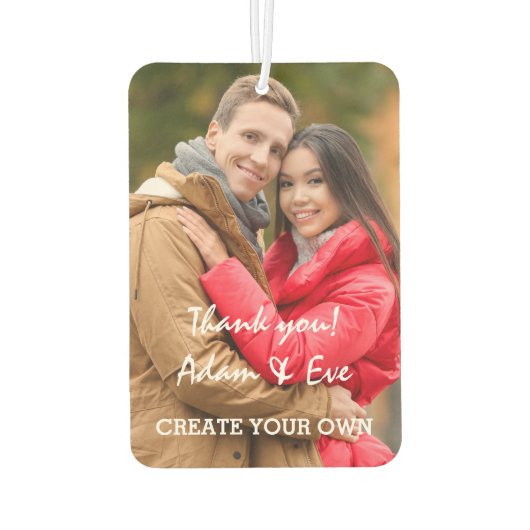 簡単カスタムイベント写真テンプレート カーエアーフレッシュナー (裏面)