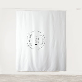 簡単カスタムロゴバックドロップ 企業ブランディング タペストリー