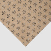 簡単カスタムロゴパタフェイクーン素朴ブラウンクラフト 薄葉紙 (詳細)