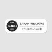 簡単カスタムロゴ従業員の磁気または安全ピン 名札 (正面)