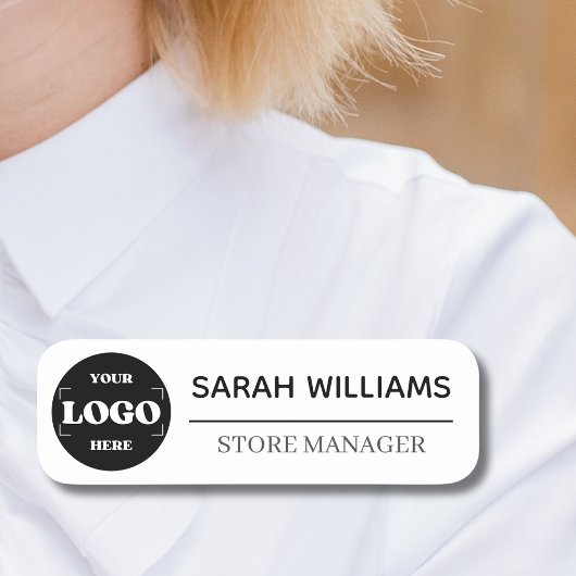 簡単カスタムロゴ従業員の磁気または安全ピン 名札