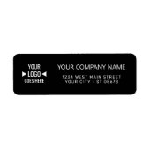 簡単カスタム企業のビジネスのロゴ(黒) ラベル (正面)