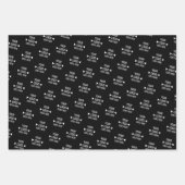 簡単カスタム企業のビジネスロゴパターン ラッピングペーパーシート (正面3)