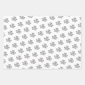 簡単カスタム企業のビジネスロゴパターン ラッピングペーパーシート (正面3)