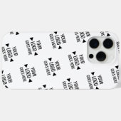 簡単カスタム企業のビジネスロゴパターン Case-Mate iPhoneケース (裏面 (横))