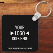 簡単カスタム企業のビジネスロゴ キーホルダー (裏面)