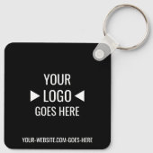 簡単カスタム企業のビジネスロゴ キーホルダー (裏面)