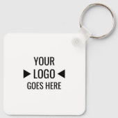 簡単カスタム企業のビジネスロゴ キーホルダー (裏面)
