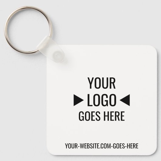 簡単カスタム企業のビジネスロゴ キーホルダー (正面)