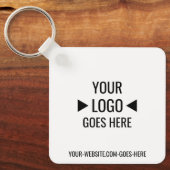 簡単カスタム企業のビジネスロゴ キーホルダー (正面)