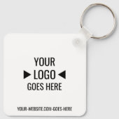 簡単カスタム企業のビジネスロゴ キーホルダー (裏面)
