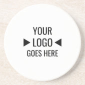 簡単カスタム企業のビジネスロゴ コースター (正面)