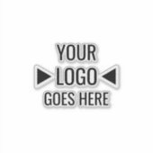 簡単カスタム企業のビジネスロゴ シール (正面)