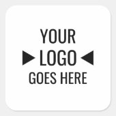簡単カスタム企業のビジネスロゴ スクエアシール (正面)
