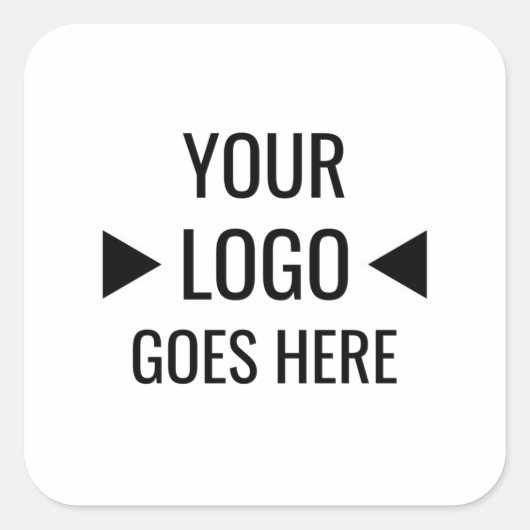 簡単カスタム企業のビジネスロゴ スクエアシール (正面)