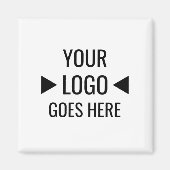 簡単カスタム企業のビジネスロゴ マグネット (正面)