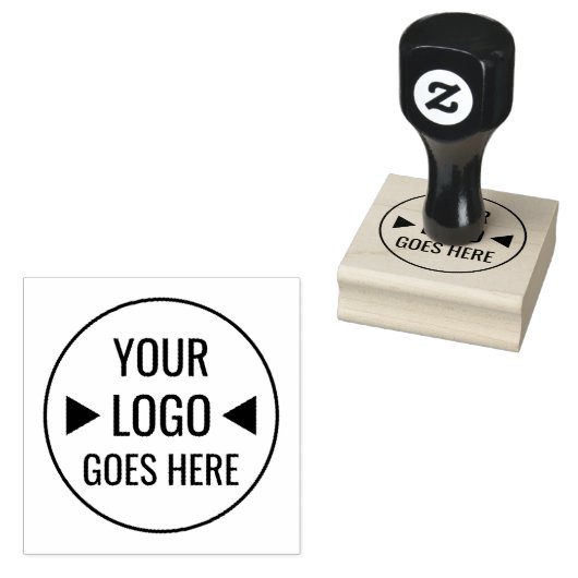 簡単カスタム企業のビジネスロゴ ラバースタンプ (押印)