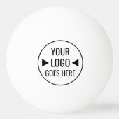 簡単カスタム企業のビジネスロゴ 卓球ボール (正面)