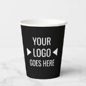 簡単カスタム企業のビジネスロゴ 紙コップ (裏面)