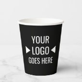 簡単カスタム企業のビジネスロゴ 紙コップ (正面)