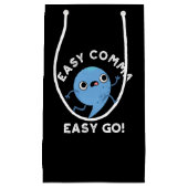 簡単カンマ簡単移動おもしろい句読点プンダークBG スモールペーパーバッグ (正面)