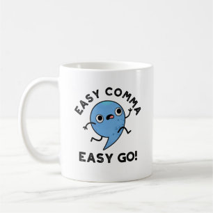 簡単カンマ簡単Goおもしろい句読点Pun コーヒーマグカップ