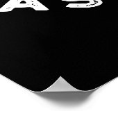 簡単クラム簡単おもしろい生地クッキープンダークBG ポスター (角)