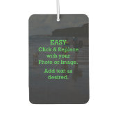 簡単クリックとイメージを置き換えて独自のイメージを作成 カーエアーフレッシュナー (正面)