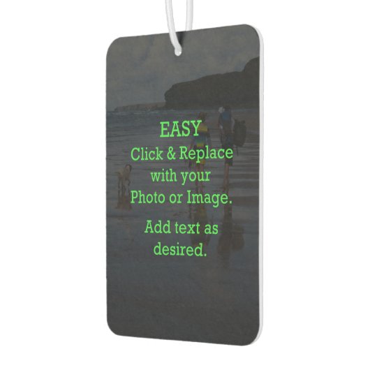 簡単クリックとイメージを置き換えて独自のイメージを作成 カーエアーフレッシュナー (左)