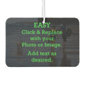 簡単クリックとイメージを置き換えて独自のイメージを作成 カーエアーフレッシュナー (正面)