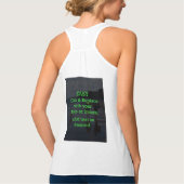 簡単クリックとイメージを置き換えて独自のイメージを作成 タンクトップ (裏面)