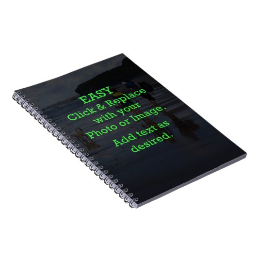 簡単クリックとイメージを置き換えて独自のイメージを作成 ノートブック (右側)