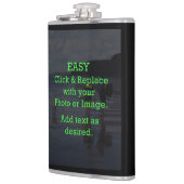 簡単クリックとイメージを置き換えて独自のイメージを作成 フラスク (左)