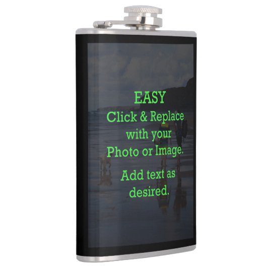 簡単クリックとイメージを置き換えて独自のイメージを作成 フラスク (右)