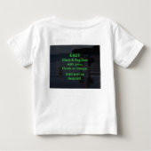 簡単クリックとイメージを置き換えて独自のイメージを作成 ベビーTシャツ (裏面)