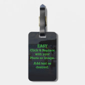 簡単クリックとイメージを置き換えて独自のイメージを作成 ラゲッジタグ (裏面縦)